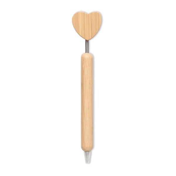 CORAPEN Bamboo heart ball pen - GiftRetail MO2659