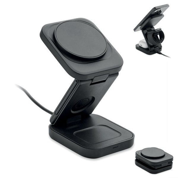 SATELIT 3in1 foldable charging station - GiftRetail MO3117