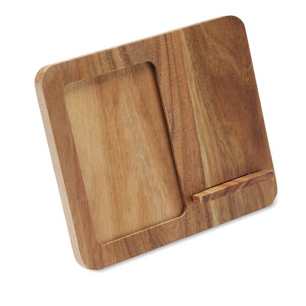 FINWOOD Cadre acacia et chargeur 15W