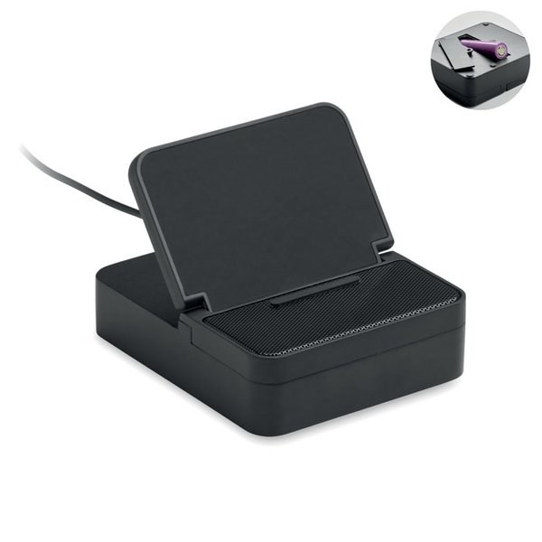 CHARGEBEAT Haut-parleur et chargeur 15W - GiftRetail MO3189