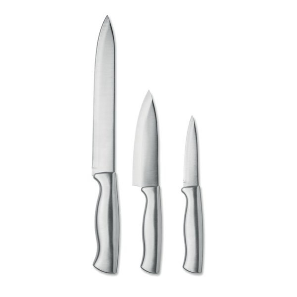 COCINERO Stainless steel knife set 3pcs - GiftRetail MO3203