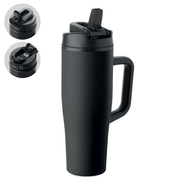 ATLANTA Double wall tumbler 900ml - GiftRetail MO3213